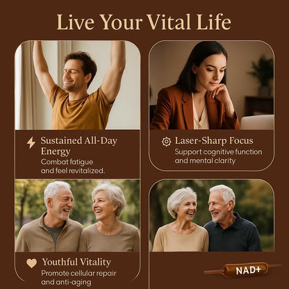 Advanced NAD+ Booster – 10 Liquid Vials (1200mg)