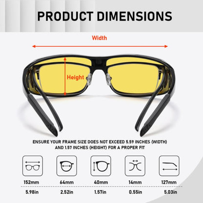 Polarized Night-Vision Driving Glasses | Anti-Glare for Night