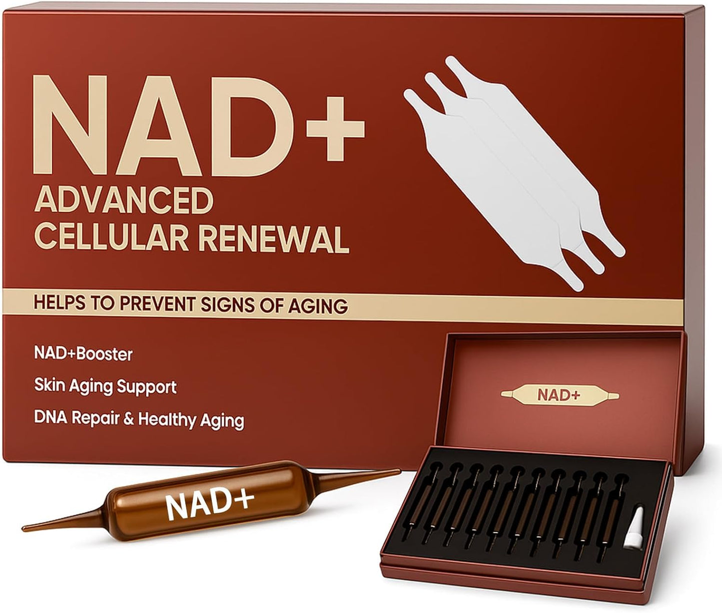 Advanced NAD+ Booster – 10 Liquid Vials (1200mg)