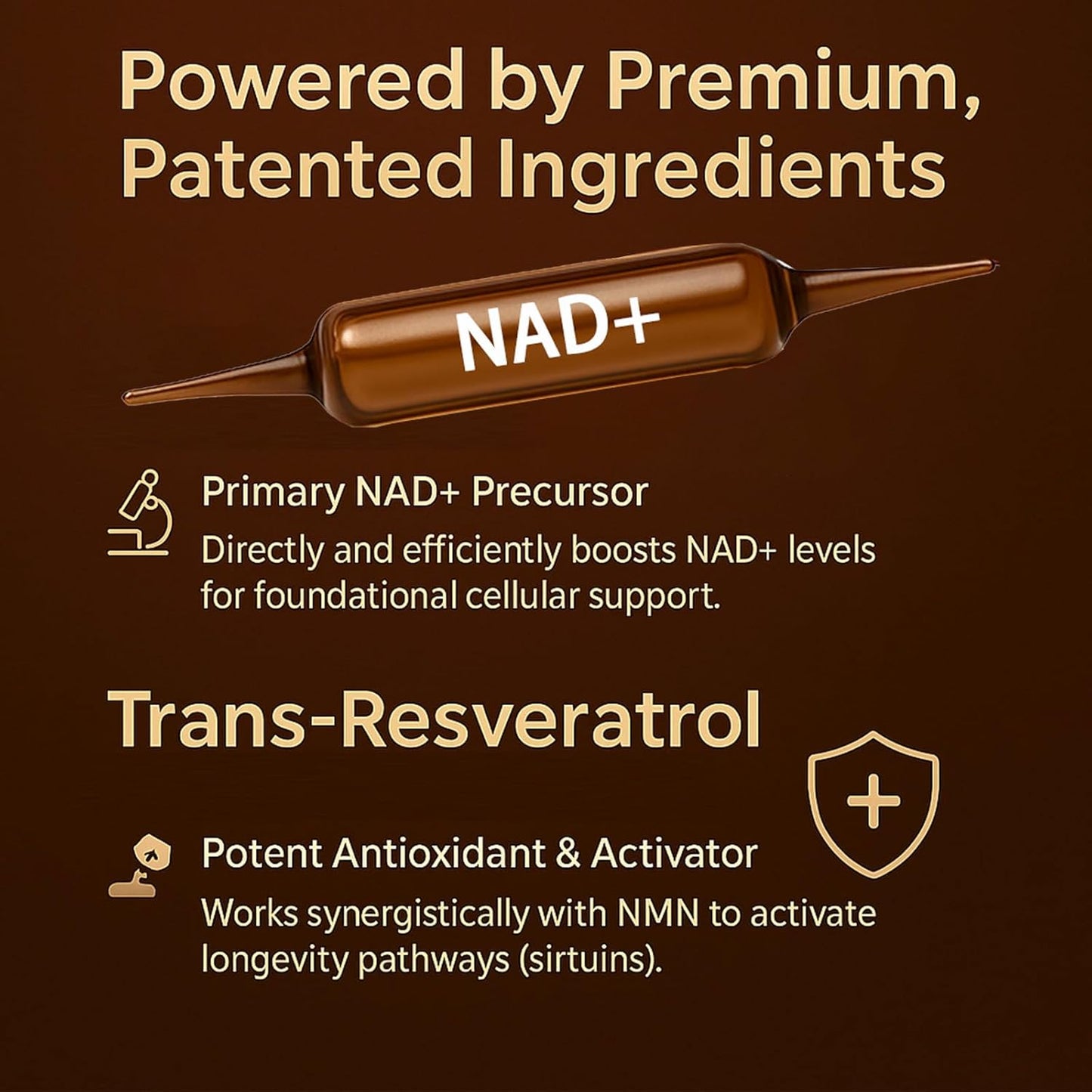 Advanced NAD+ Booster – 10 Liquid Vials (1200mg)