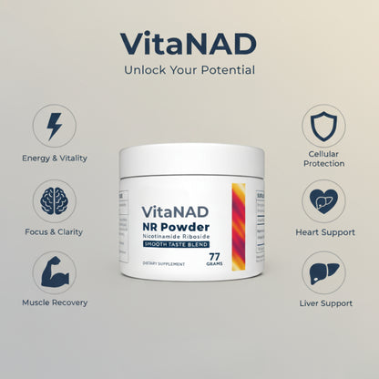 Nicotinamide Riboside (NR) Powder - Energy & Anti-Aging Support